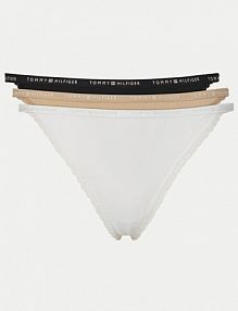 Stringi Tommy Hilfiger wielokolorowe Komplet 3 par stringów