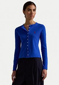 Kardigan Polo Ralph Lauren niebieski 211941175007  Slim Fit