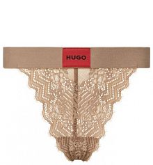 Stringi HUGO beżowe 
