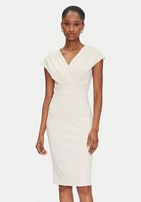 Sukienka koktajlowa Rinascimento beżowa 