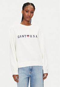 Bluza przez głowę Gant biała 4200577  Regular Fit