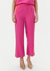 Spodnie eleganckie LOLA CASADEMUNT różowe damskie Materiałowe