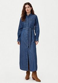 Sukienka Noisy May granatowa Koszulowa