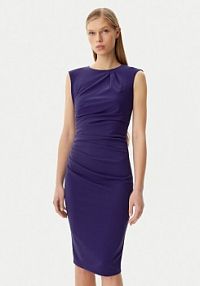 Sukienka koktajlowa Rinascimento fioletowa 
