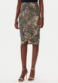 Spódnica ołówkowa Just Cavalli brązowa 