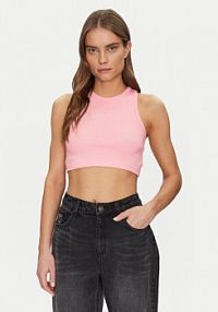 Top Karl Kani różowy damski 61310125  Cropped Fit