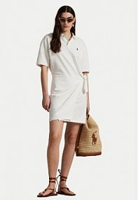 Sukienka codzienna Polo Ralph Lauren biała 211A88516002  Straight Fit