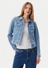 Kurtka jeansowe Tommy Jeans niebieska damska Jeansowa DW0DW20123  Regular Fit