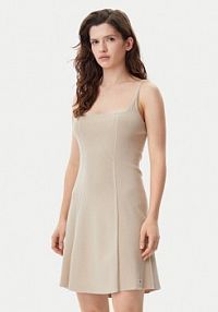 Sukienka codzienna Calvin Klein Jeans beżowa 