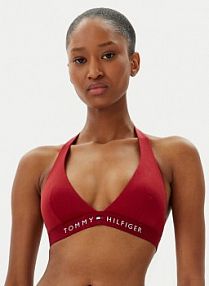 Strój kąpielowy Tommy Hilfiger czerwony Góra od bikini