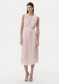 Sukienka wieczorowa BOSS różowa 