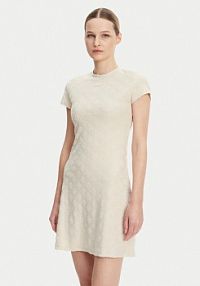 Sukienka codzienna Guess beżowa 