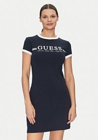 Sukienka codzienna Guess granatowa 