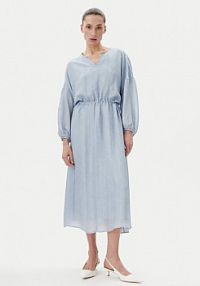 Sukienka letnia Bruuns Bazaar niebieska Sinapsis Cata BBW4441  Loose Fit