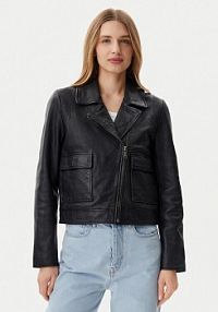Kurtka skórzana Mustang czarna damska 