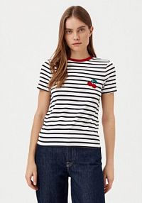 T-shirt ONLY granatowy damski 