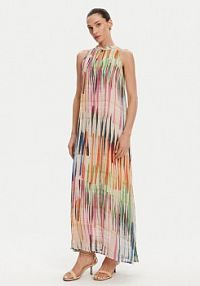 Sukienka letnia LOLA CASADEMUNT kolorowa LS2516027  Relaxed Fit