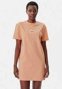 Sukienka codzienna Calvin Klein Jeans różowa 