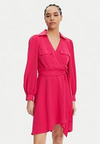 Sukienka DKNY różowa Koszulowa DD3K7484  Regular Fit