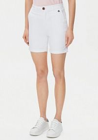 Szorty U.S. Polo Assn. białe damskie Materiałowe WUP1121  Regular Fit