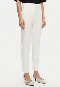 Spodnie eleganckie PINKO białe damskie Materiałowe