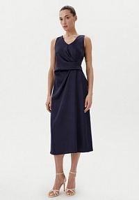 Sukienka koktajlowa Rinascimento granatowa 