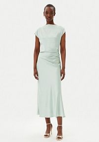 Sukienka koktajlowa Imperial zielona AEAOJBA  Regular Fit