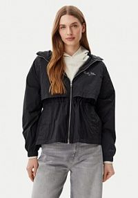 Kurtka przejściowa Tommy Hilfiger czarna damska Wiatrówka