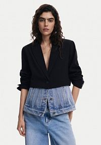 Żakiet Desigual czarny Marynarka