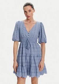 Sukienka letnia Pepe Jeans niebieska jasna Day PL953694 Błękitny Regular Fit