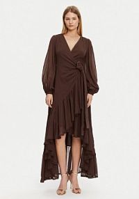 Sukienka wieczorowa Marciano Guess brązowa 