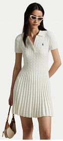 Sukienka dzianinowa Polo Ralph Lauren biała 