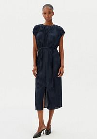 Sukienka koktajlowa BOSS granatowa 