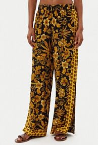 Spodnie eleganckie Selmark czarne damskie Palazzo