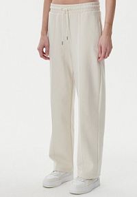 Spodnie dresowe Puma beżowe damskie 