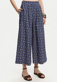 Kuloty Weekend Max Mara niebieskie Virgin 2515131102  Relaxed Fit