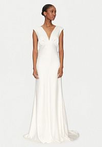 Sukienka wieczorowa YAS biała 