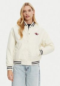 Bomberka Guess Jeans beżowa Kurtka bomber