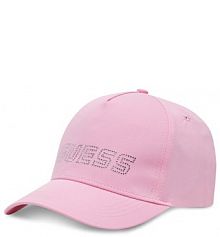 Czapka z daszkiem Guess różowa damska 