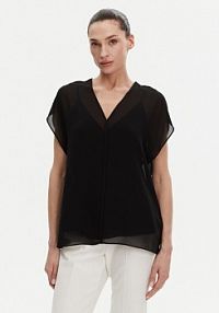 Bluzka Calvin Klein czarna damska 