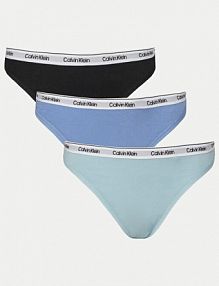 Stringi Calvin Klein Underwear wielokolorowe Komplet 3 par stringów