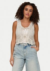 Top ONLY beżowy damski 