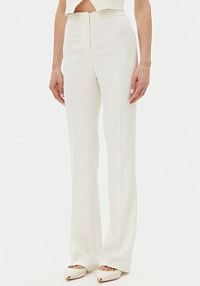 Spodnie eleganckie PINKO białe damskie Materiałowe 104690 A213 Z07  Regular Fit