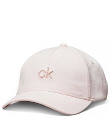 Czapka z daszkiem Calvin Klein różowa damska 