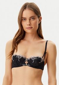 Biustonosz Guess czarny Z fiszbiną