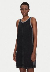 Sukienka jeansowa adidas czarna 