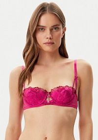 Biustonosz Guess czerwony Z fiszbiną