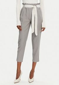 Spodnie eleganckie Rinascimento szare damskie Materiałowe