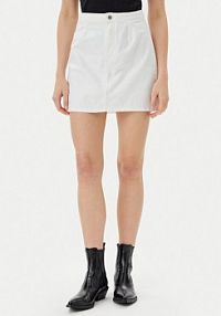 Spódnica jeansowa Calvin Klein Jeans biała 