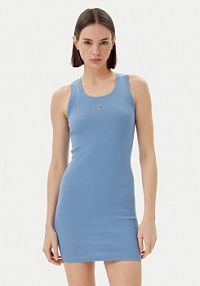 Sukienka codzienna Tommy Jeans niebieska 